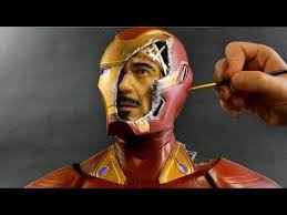 Watch A Sculptor Create An Amazing Likeness Of A Battle Scarred Tony Stark Iron Man Iron Man Tony Stark Iron Man Avengers