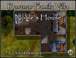 Noble house is located on 4 verbena court, melksham, wiltshire sn12 7gs. Battlemap Collection For All Buildings In The Rosznar Family Villa In Waterdeep Battlemaps