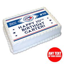 Cake decorating supplies in toronto. Toronto Blue Jays Personalizable Edible Icing Party Supplies Canada Open A Party