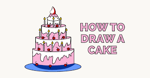 At cakeclicks.com find thousands of drawing birthday cakes. How To Draw A Cake Really Easy Drawing Tutorial
