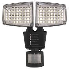 All of the zenith brand motion lights at home depot have a selectable feature built in called dual bright. Solar Led Outdoor Security Floodlight Dual Heads Light Sensor Led Solar Supply
