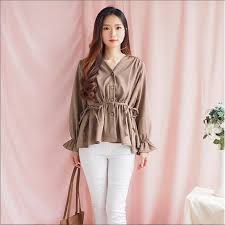 Blouse baju atasan wanita cewe ala korea formal kerja kuliah nindy top white ve 44khh sho indonesia. Acc Global Sr Kb1756 Blouse Wanita Korea Blouse Atasan Blouse Sunny Real Pic Shopee Indonesia