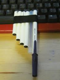 How To Make A Pen Pan Flute Pan Flute Flute Diy Musical Instruments