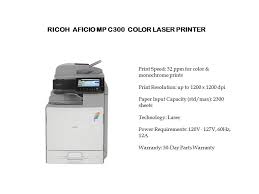 This package contains the files needed for installing the ricoh aficio mp 201spf multifunction b & w pcl 6 driver. Richo Mp C300 Color Laser Printer Multifunction Printer Printer Laser Printer