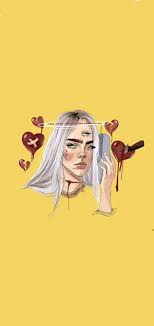 billie eilish drawing wallpapers