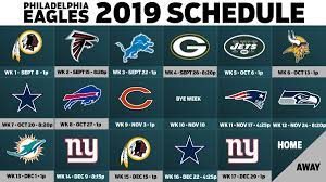 Football season is here and is packed with epic matchups. A Game By Game Glance At The Eagles 2019 Schedule The Morning Call