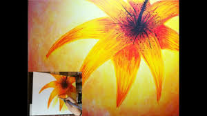Comment Peindre Facilement Une Fleur A L Acrylique Peintures Acryliques Faciles Peinture Acrylique Peinture