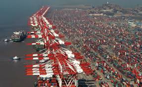 Maritime Hub Shanghai Aerial View Real Pictures