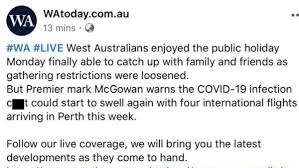 Breaking news from perth and western australia, plus a local perspective on national, world download wa today news apk. Watoday Drops C Bomb In Unfortunate Typo On Facebook Perthnow