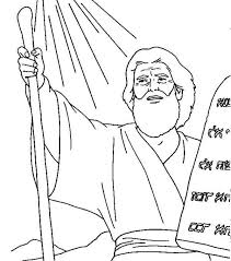 This sheet would be ideal for younger children or preschool sunday school. 50 Best Ideas For Coloring Moses And The Ten Commandments Coloring Page