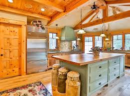 Soothing green kitchen features sage green cabinets paired with white quartz countertops and a white subway tiled backsplash. Wood Kitchen Countertops Design Ideas Designing Idea
