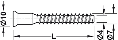 Confirmatschraube 5,0x50 verzinkt (100 stk). Einteilverbinder Hafele Confirmat Senkkopf Fur Bohrloch O 5 Mm Sw4 Hafele