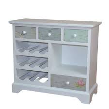 Kommode weiß hochglanz esche holz schuhschrank furniture kommode vintage bunt kommode vintage hochglanz holz. Vintage Weinkommode Kivino In Weiss Bunt 80 Cm Wohnen De