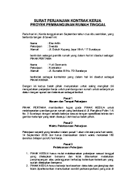 Bagaimana aturan karyawan kontrak atau pkwt dalam pp aturan turunan uu cipta kerja omnibus law? Top Pdf Surat Perjanjian Kontrak Kerja Bangun Rumah 123dok Com