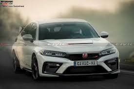 We may earn money from the links on this page. Honda Civic Type R 2021 Rendering Nach Geleakten Patent Zeichnungen