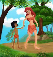 Mowgli and ariel