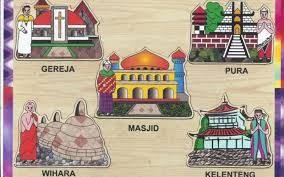 A pengaruh faktor geografis terhadap keragaman budaya indonesia b persebaran keragaman budaya di indonesia c. Image Result For Gambar Montase Tempat Ibadah Tempat Ibadah Agama Buku Mewarnai