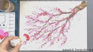 Arbre A Fleurs De Cerisier Q Astuce Technique De Peinture Peinture Acrylique Youtube Peinture Acrylique Kirs Red Peppercorn