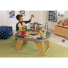 With interactive pieces and realistic details, this train completely made of wood, this train table set is colorful, interactive, and fun to play with. User Manual Kidkraft Transportation Station Train Set Table English 10 Pages