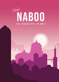 Naboo The Bountiful Planet Metal Poster Louzaartist Displate Star Wars Travel Posters Star Wars Travel Star Wars Planets