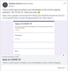 I've tried creating a google form configure/modify cors on a google forms doc. Covid 19 Quiz By Adithya Sarma Https Docs Google Com Forms D E 1faipqlsduztnkmchsvxavnaydurzyxmlh Self4society