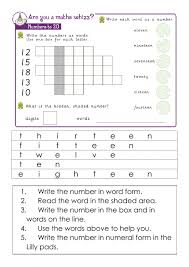 More or less number puzzle. Numbers In Word Form Puzzle Worksheet