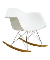 Faux Eames Rocker White Rocking Chairs Plastic Rocking Chair Modern Rocking Chair