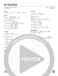 in the end chords chris tomlin praisecharts