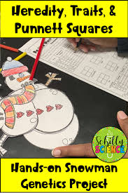 Snowman Genetics Project Dominant And Recessive Traits Genetics Activities Science Teaching Resources Middle School Science Resources