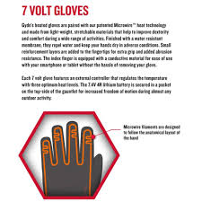 Gerbing Gyde S4 Heated Gloves Black 7v Battery