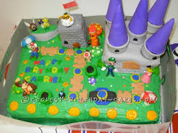 4 tiered super mario cake. My Son S Super Idea For A Super Mario Bros Birthday Cake