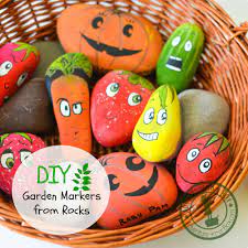Round stepping stones love garden mosaic garden summer activities for kids garden stones kit creature design gifts for friends color patterns. How To Make Garden Markers By Painting Stones