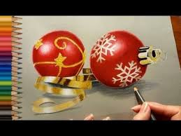 Colored Pencil Drawing Christmas Tree Decorations Jasmina Susak Colored Pencil Drawing Color Pencil Drawing Christmas Drawing