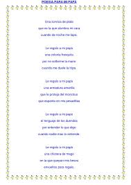 Poesia Para Papa Education Frases