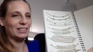 Carnet d'échantillon de tissage de perles