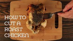 Holding the chicken firmly with a fork, use a sharp knife ($12, target) to cut through the leg joint and completely remove the leg from the body. How To Cut A Roast Chicken Youtube