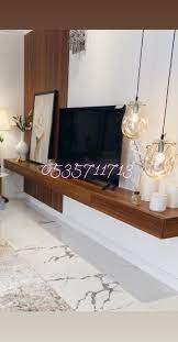ديكور خلفية تلفاز ديكور تلفزيون بديل الرخام خلفية تلفزيون خشب ديكور خشب خلف التفاز 0535 in 2021 decor home living room living room design decor small living room decor