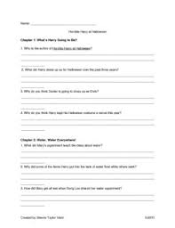 Horrible Harry At Halloween By Suzy Kline Comprehension Questions This Or That Questions Comprehension Questions Legal Forms