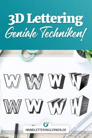 3d Lettering Alle Techniken Auf Einen Blick Schritt Fur Schritt Anleitung