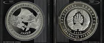 Nach kritik an verbandsfunktionären darf kristina timanowskaja aus belarus nicht mehr an den olympischen spielen in tokio teilnehmen. Weissrussland Belarus 20 Rubel 2005 Olympia 06 Turin Eishockey Pp Ma Shops