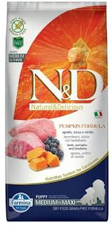 This product is manufactured by farmina pet food. Farmina N D Pumpkin Grain Free Lamb Blueberry Puppy Ab 9 39 Preisvergleich Bei Idealo De