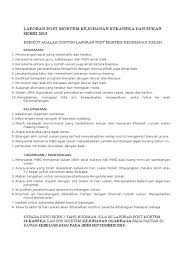 Contoh bentuk laporan laba rugi singel step. Contoh Post Mortem Hari Sukan Tahunan