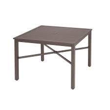 We researched the best options to spruce up your outdoor space. Stylewell 42 In Mix And Match Brown Square Steel Outdoor Patio Dining Table With Slat Top Fts70660 The Home Depot Dining Table Patio Dining Table Patio Dining