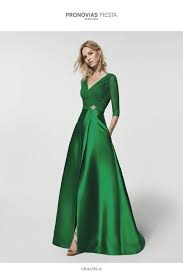 Pronovias Long Cocktail Dress Gowns Green Cocktail Dress