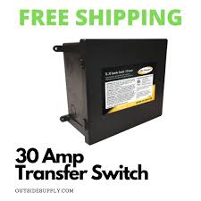 Automatically senses generator power and prevents two power sources from entering the ac. Go Power 30 Amp Transfer Switch