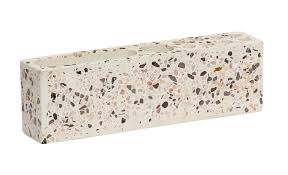 Terrazzo renata tiles contain 28% pre consumer recycled content and is leed v4 certified. White Terrazzo Organizer Schreibtischorganizer Hubsch Interior Huebsch 530703