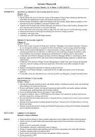 What does a product marketing manager do? Equity Product Manager Resume Samples Velvet Jobs