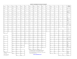 Copic Sketch Markers Color Chart Copic Marker Color Chart
