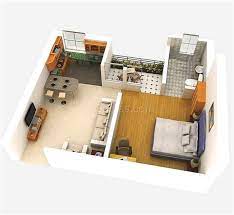 Denah rumah minimalis type 36. Denah Rumah Minimalis 1 Kamar Tidur 3d Denah Rumah Tata Letak Rumah Rumah
