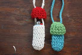 2 For 12 Customizable Mushroom Lighter Holder Necklace 60 Etsy Crochet Mushroom Crochet Lanyard Crochet Projects